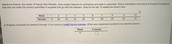 Marianne Kramer, the owner of Handy Man Rentals,