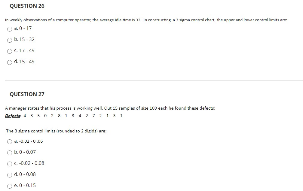 QUESTION 24 Which of the following is incorrect