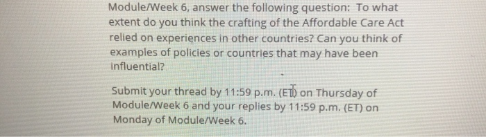 need REFERENCES or it wont count Module/Week 6,