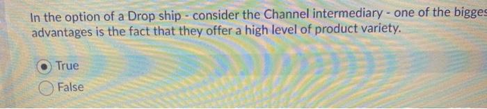 In the option of a Drop ship - consider the