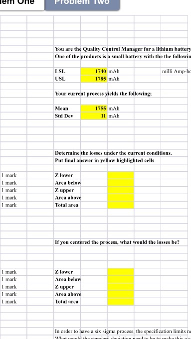 lem Une Probler IWO You are the Quality Control