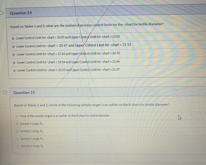 Formulas and Tables for Questions 12-21 Formulas