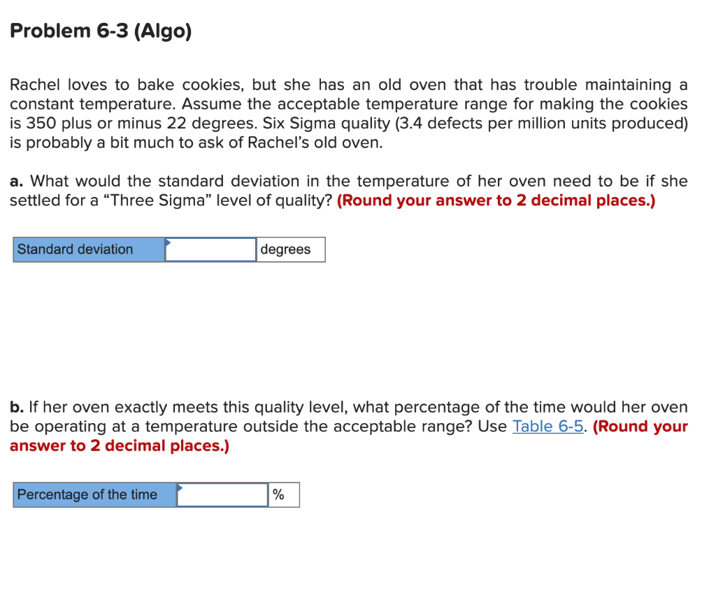 Problem 6-3 (Algo) Rachel loves to bake cookies,