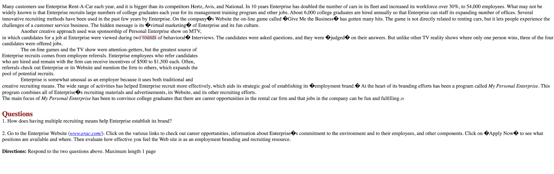 challenges of a customer service business. The