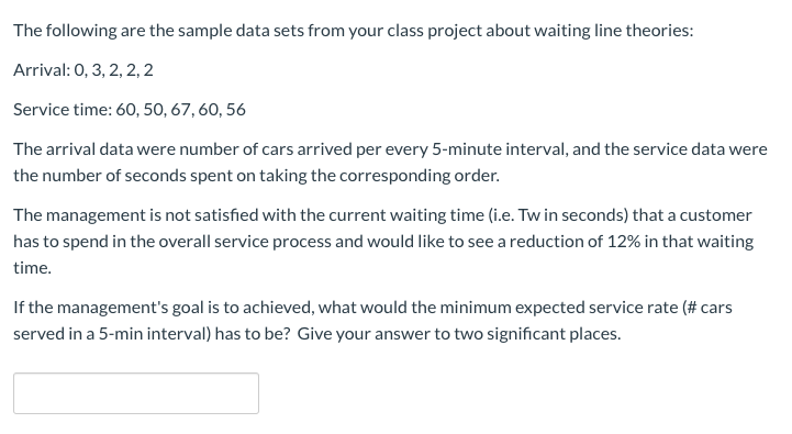 The following are the sample data sets from your