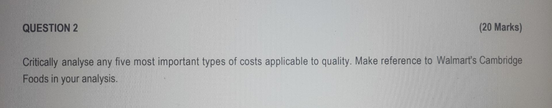 question 2 please assist with this QUESTION 2 (20