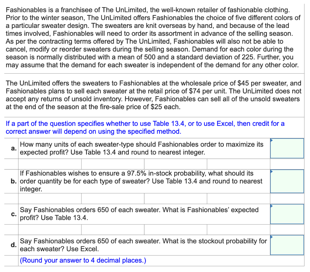TABLE 13.4 The Distribution, F(Q), and Expected