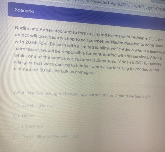 business law Firas established a business concern