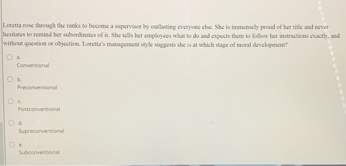 Loretta rose through the ranks to become a