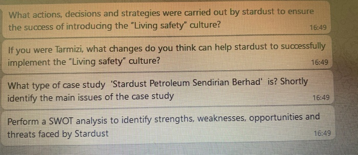 What actions, decisions and strategies were