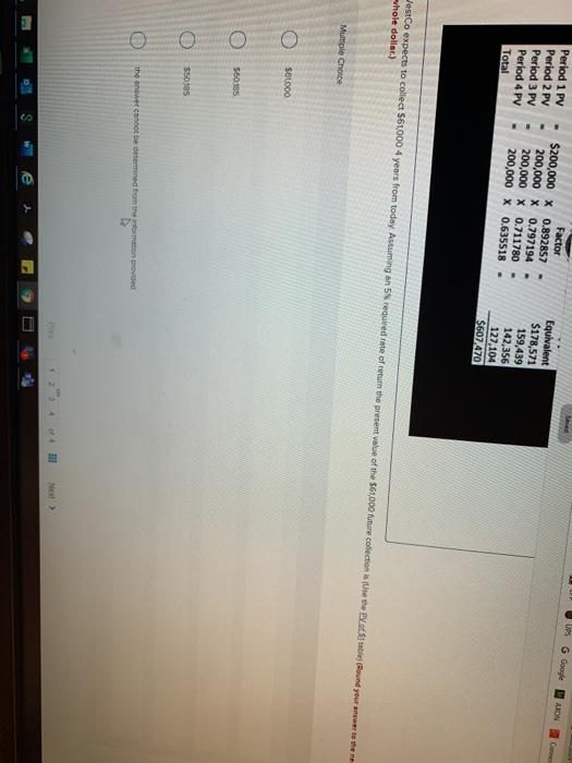 US G Google LEON Period 1 PV Period 2 PV Period 3