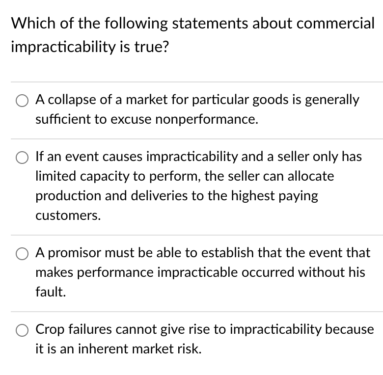 Please answer these 4 questions for Business LAW