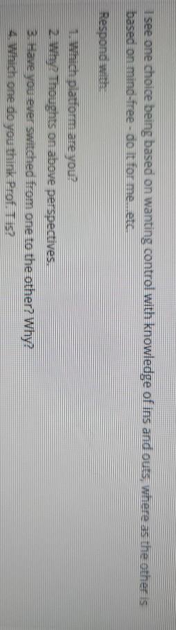 see one choice beng based on wanting control with