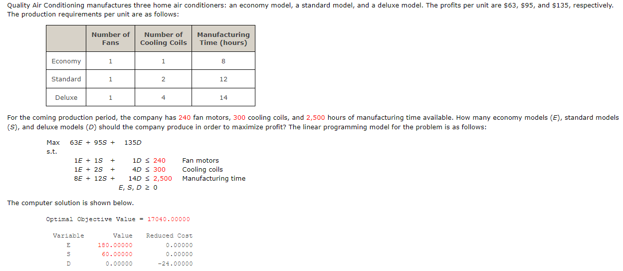 Quality Air Conditioning manufactures three home