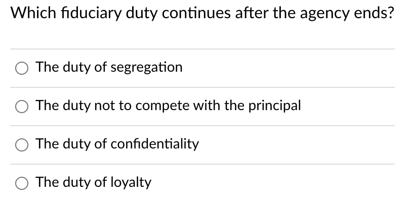Please answer these 4 questions for Business LAW