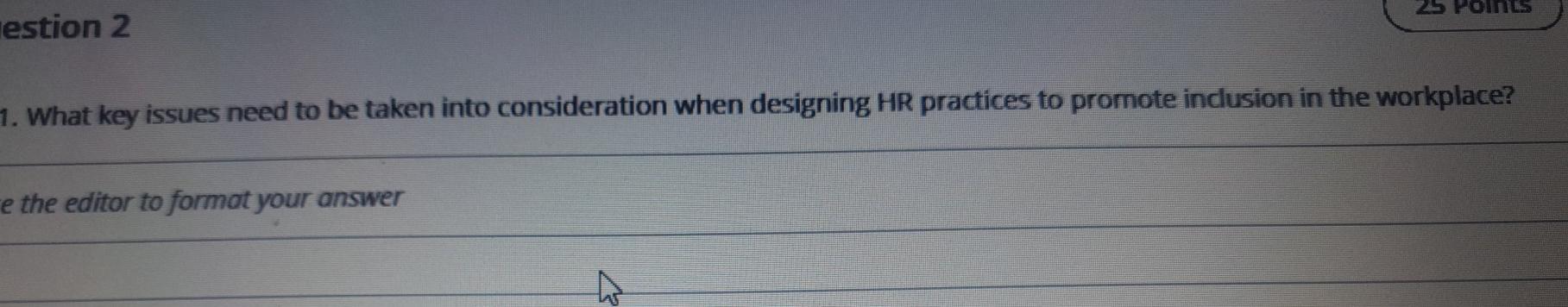 hestion 2 1. What key issues need to be taken