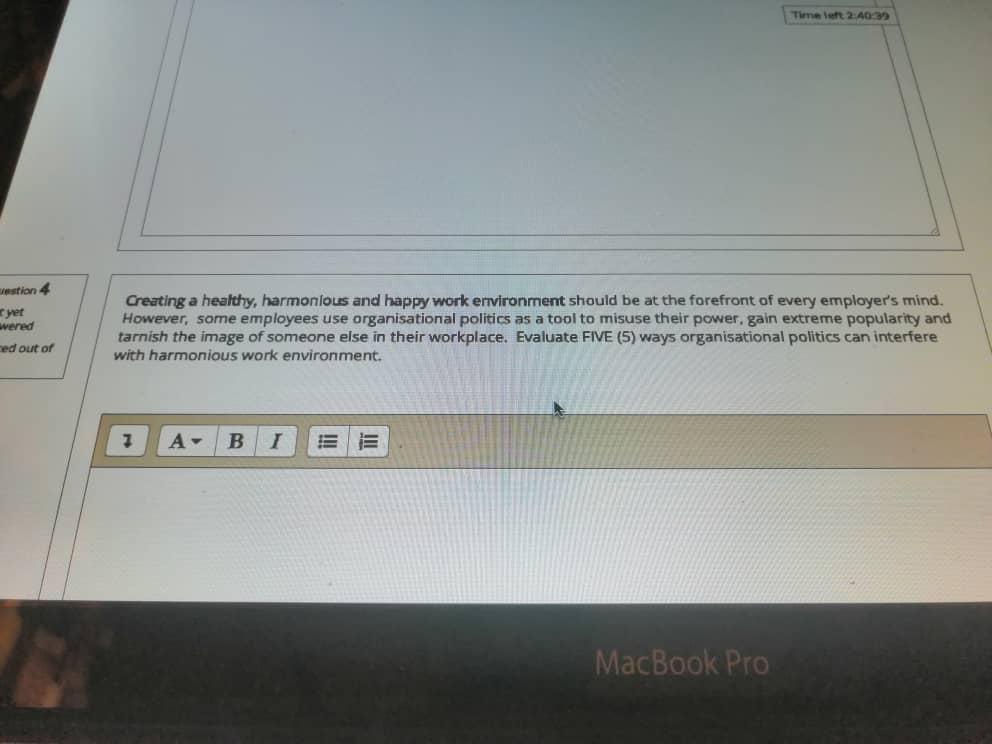 Creating a healthy, harmonious and happy work