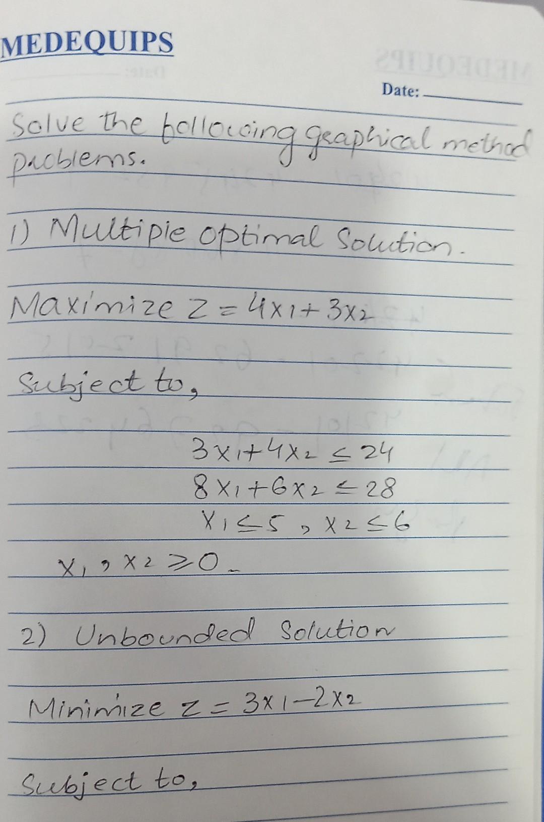 Please solve all the five parts of problems using