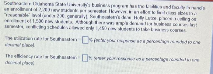 Southeastern Oklahoma State University's business