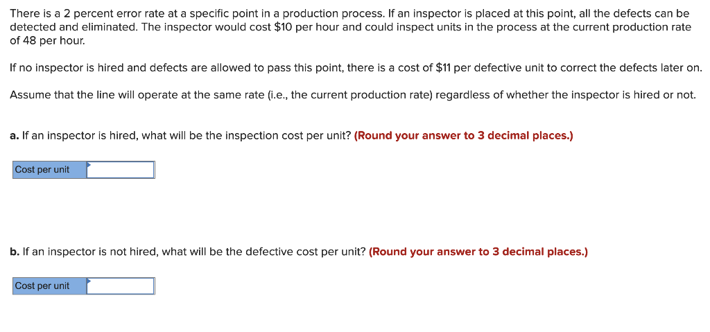There is a 2 percent error rate at a specific