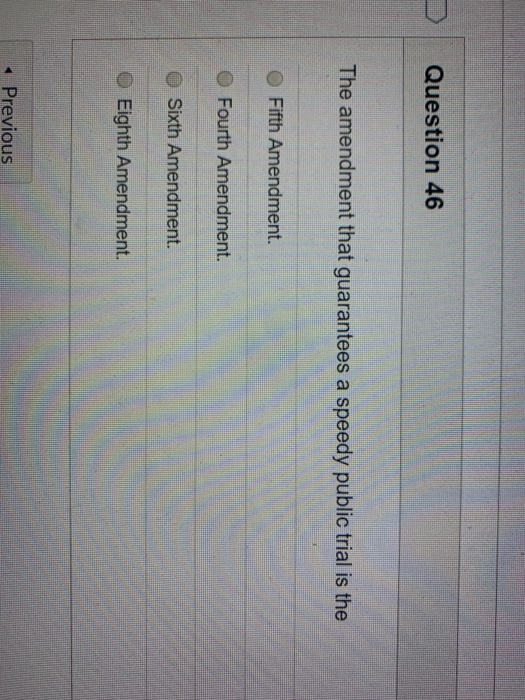 Insuruculons Question 48 The amendment that