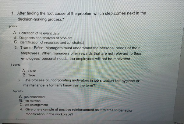1. After finding the root cause of the problem