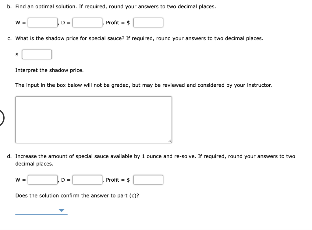 Problem 9-05 (Algorithmic) Kilgore's Deli is a