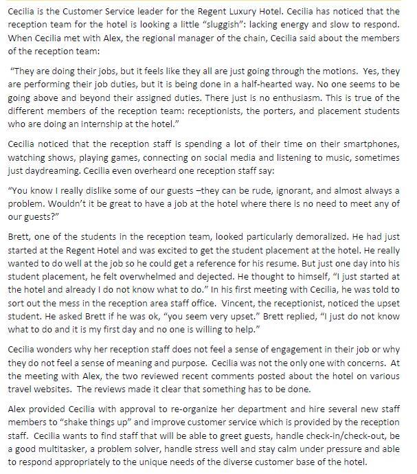 ORGANIZATIONAL BEHAVIOR CASE STUDY IN OWN WORDS,