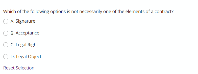 Which of the following options is not necessarily