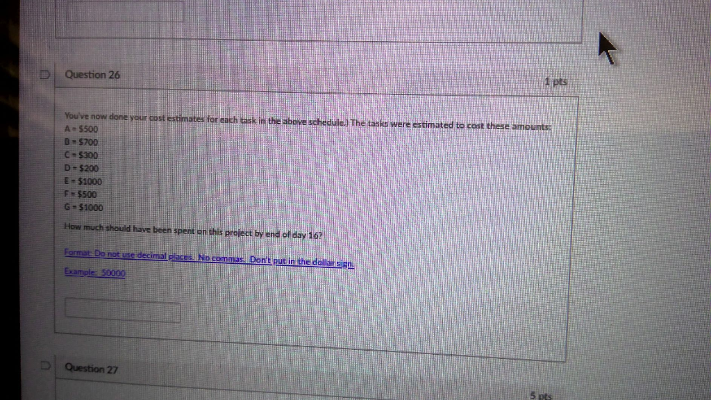 From previous question...Critical tasks