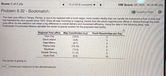 12 of 29 (9 complete) HW Score: 34.78%, 16 of 46