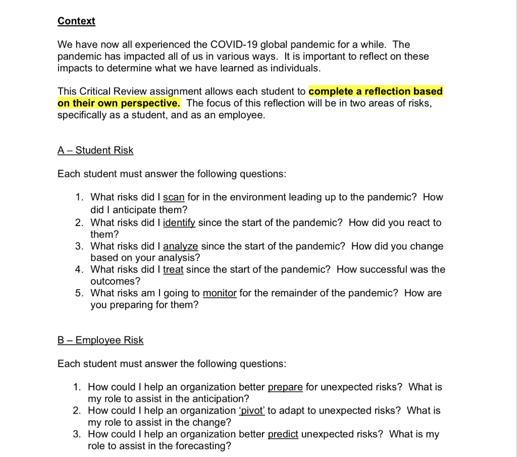 Risk Assessment: For scan ( identify if its