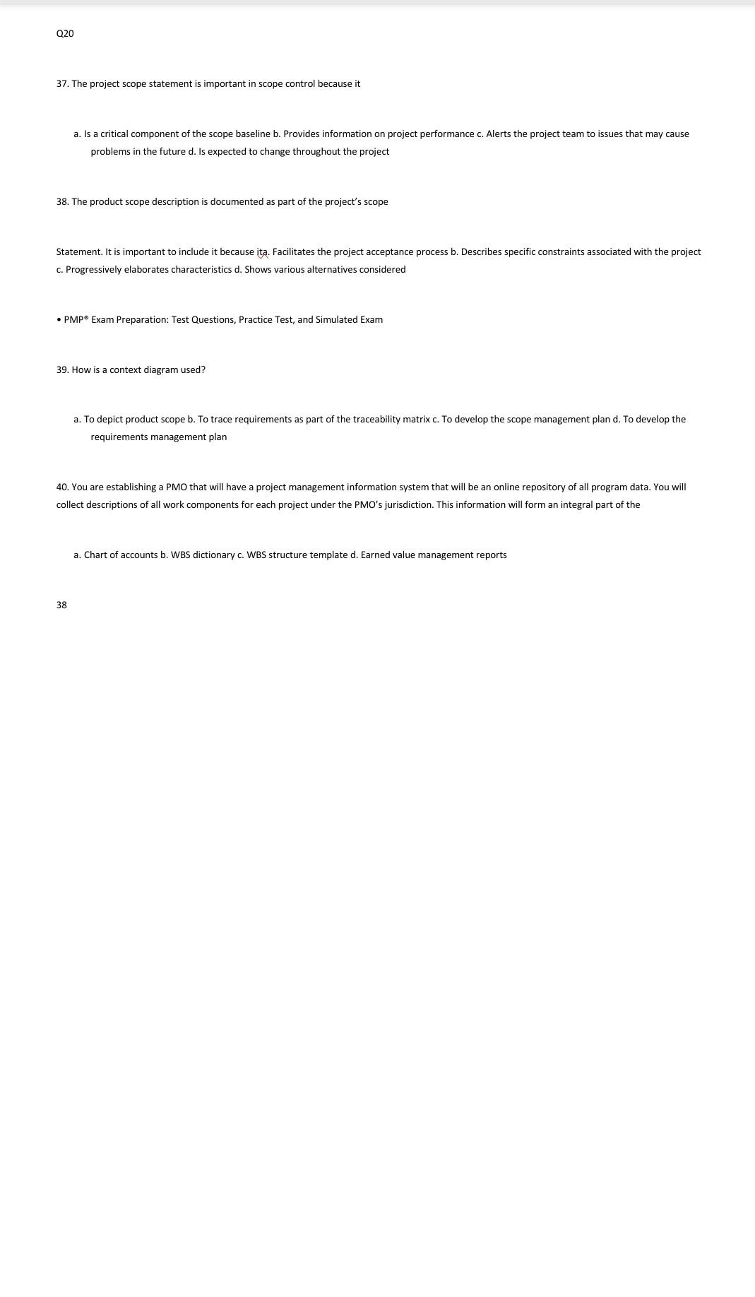 explanation for each part is important Q20 37.