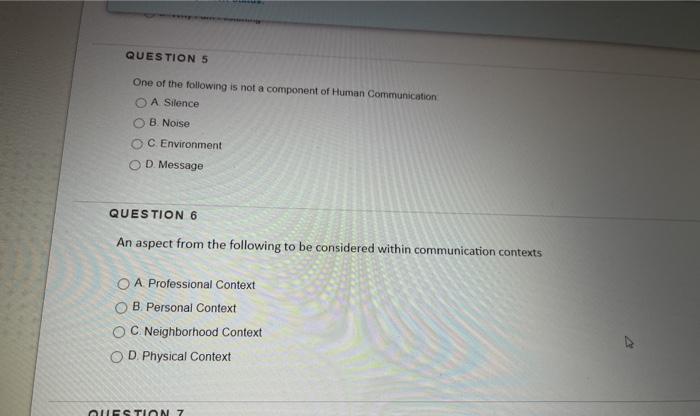 QUESTION 1 It is a model that shows communication