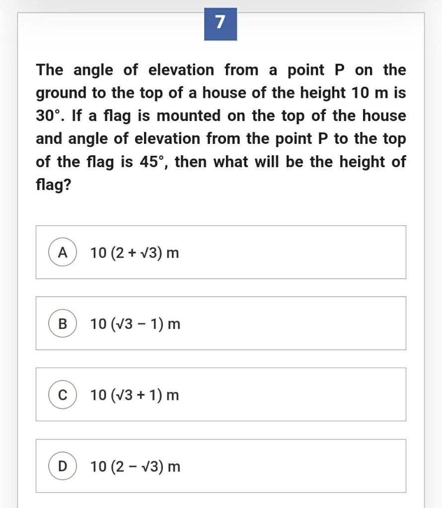 Operations Management 7 The angle of elevation