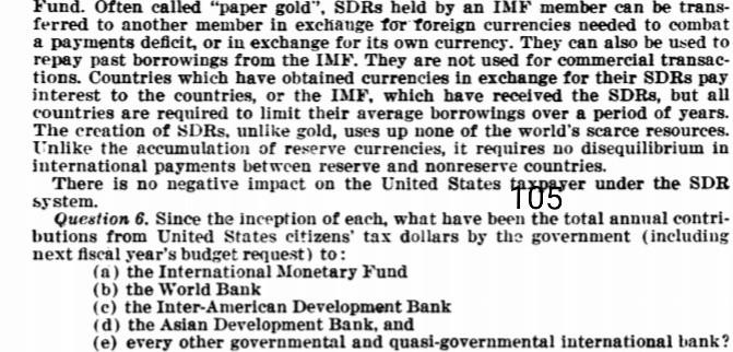 nsjs Fund. Often called "paper gold", SDRs held