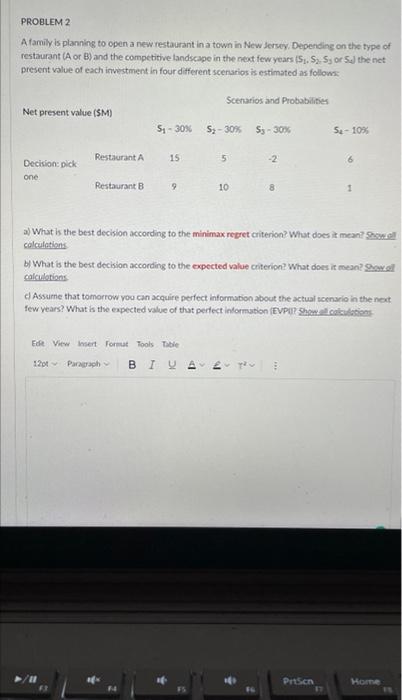 help fast please PROBLEM 2 A family is planning