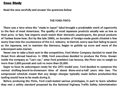 CASE STUDY QUESTIONS 1. What ethical issues did