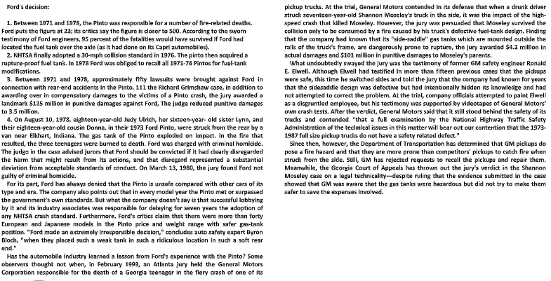 CASE STUDY QUESTIONS 1. What ethical issues did