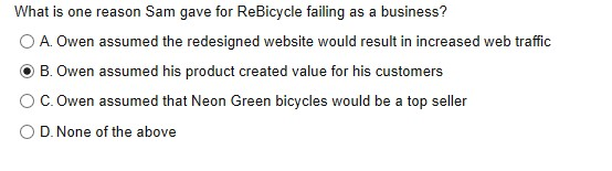 1. 2. Why wasn't Sam impressed when Owen told her