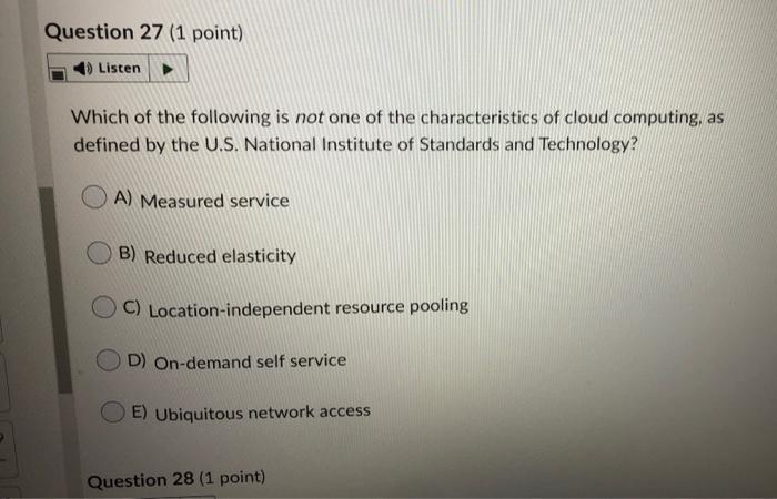 do not need explnation Question 22 (1 point)