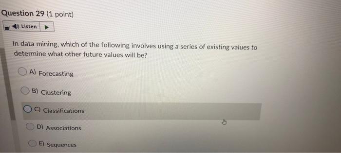 do not need explnation Question 22 (1 point)