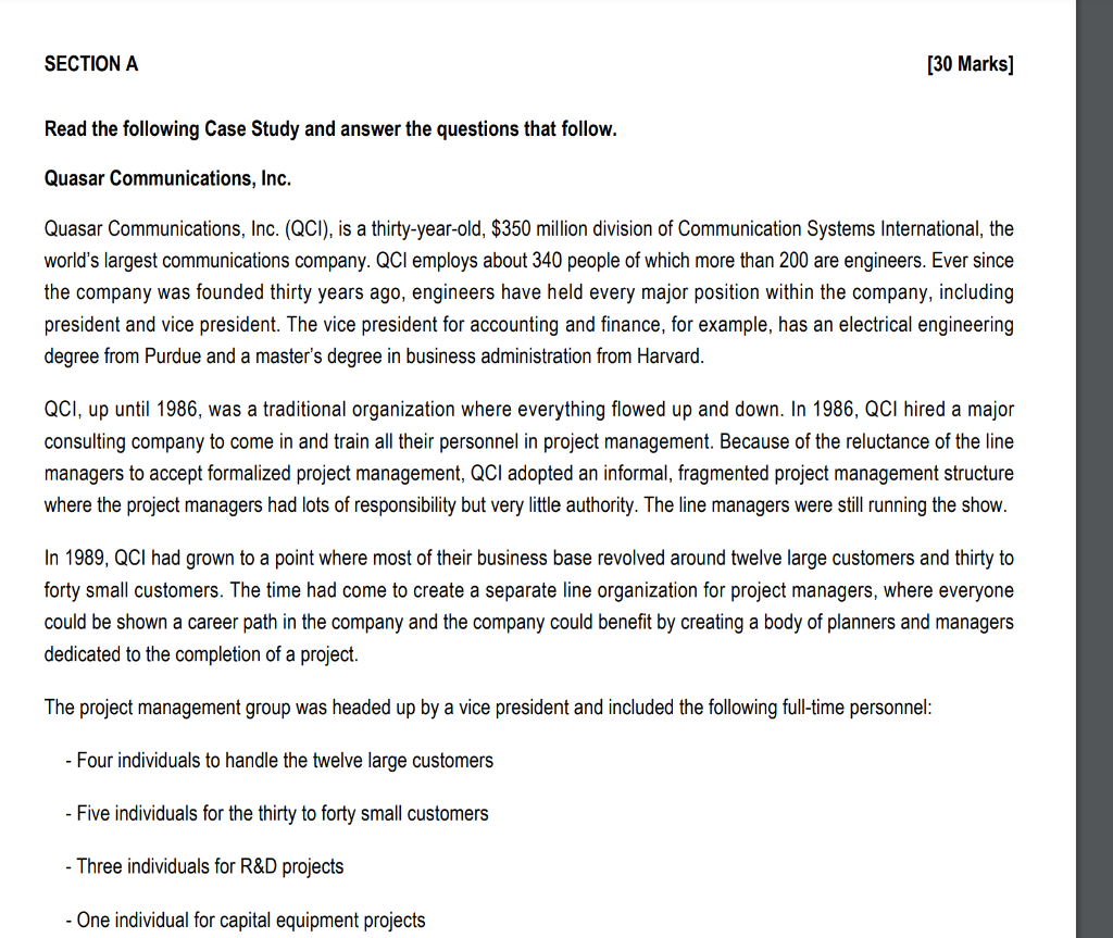 Read the following Case Study and answer the