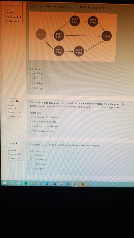  Question 29 In the image below, how long is the critical