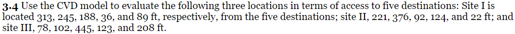 3.4 Use the CVD model to evaluate the following