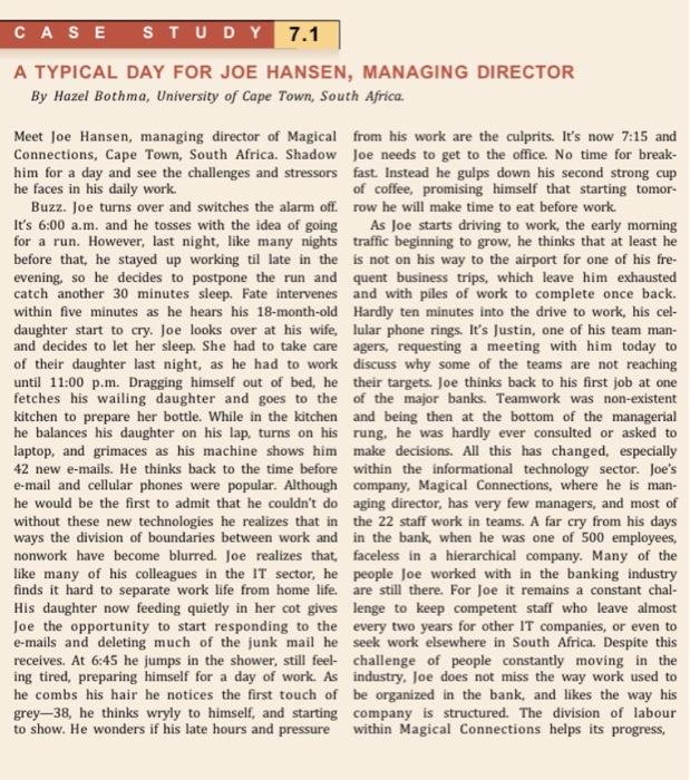 1. Write a SWOT Analysis 2. Identify the key