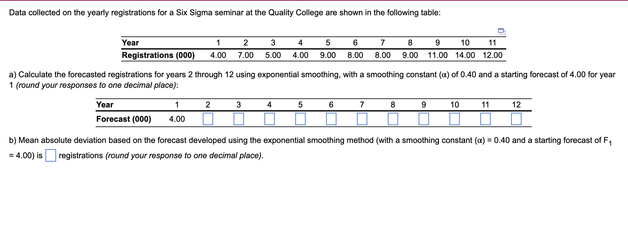 HOW TO SOLVE THIS? b) Mean absolute deviation