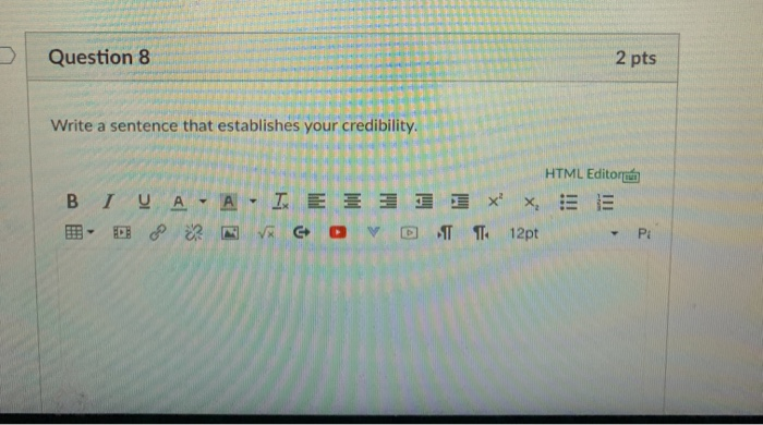 Question 12 3 pts Think about the concerns and