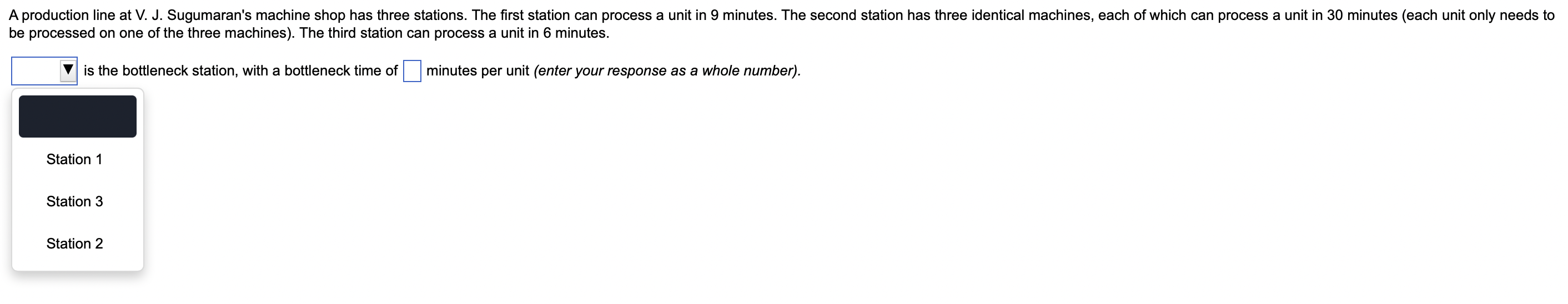 A production line at V. J. Sugumaran's machine