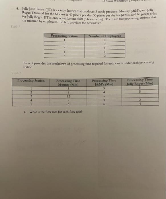 in-class Workbook * Jolly Josh Treats OUT) is a